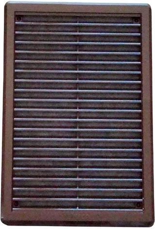 Szellőzőrács hálóval 200 × 300 mm, barna