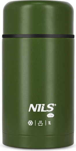 NILS Camp zöld ételtároló termosz 1 l