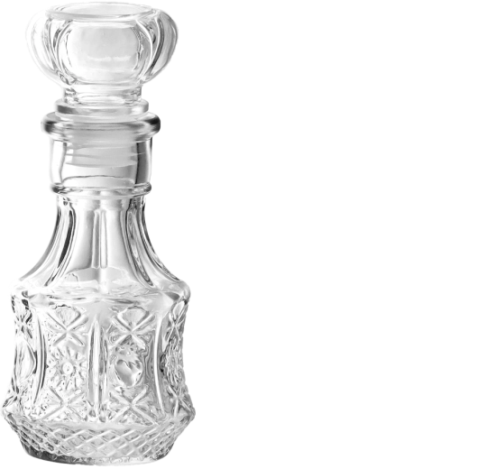 Üveg karafa 250 ml dugóval