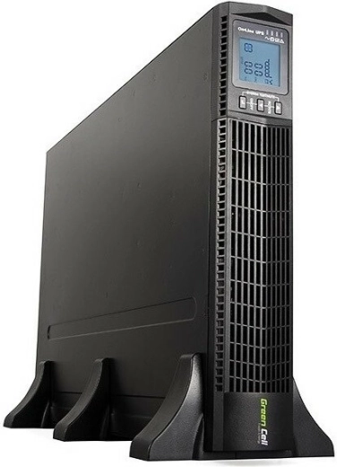 GREEN CELL RTII 3000 VA UPS LCD-vel (Online, rackbe szerelhető)