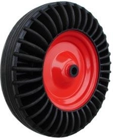 Teljes fémkerék 400 mm tűgörgős csapággyal és 20 mm aggyal