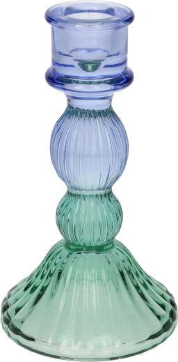 Lior gyertyatartó 4,8 × 15 cm – zöld‑lila