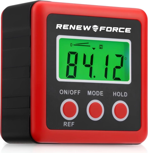 Renew Force digitális szögmérő háttérvilágításos kijelzővel