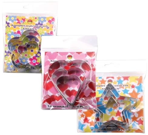 Tavaszi motívumos süti-kiszúró készlet, Mondex, acél