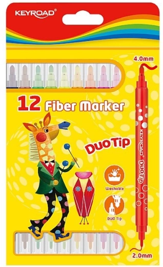 Keyroad Duo filctollak, 12 szín készlet