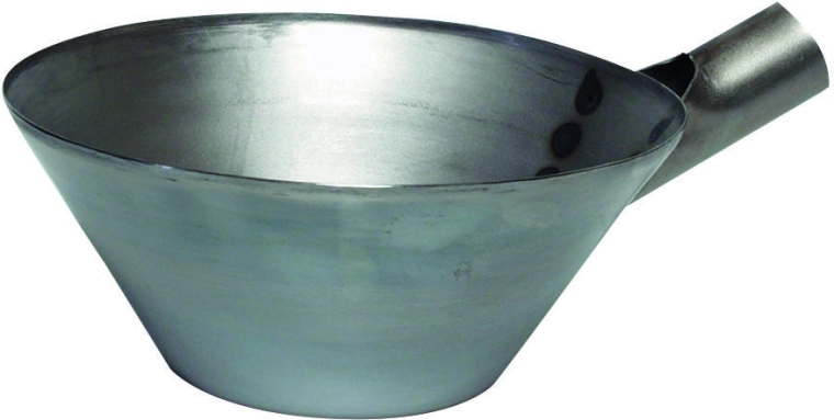 Kőműves kanál hüvellyel, 185 mm