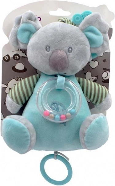 Játék plüss koala, mentazöld, 18 cm