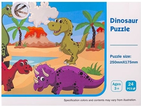 Dinoszauruszos gyerek puzzle 24 darabbal