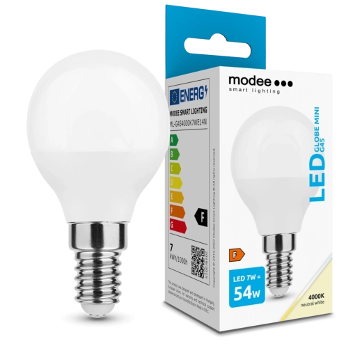 Modee Globe Mini G45 E14 7 W LED-izzó, semleges fehér