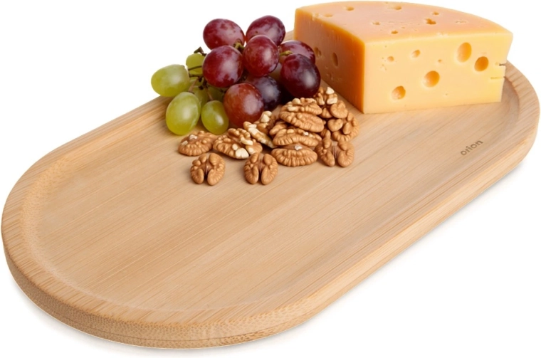 Bambusz ovális tálalótányér 19 × 10,5 cm