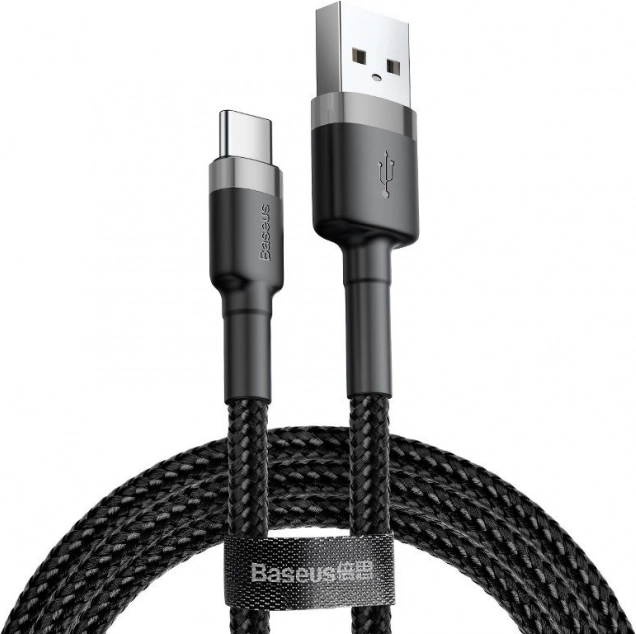 Baseus Cafule USB-C kábel 2A 2m szürke-fekete