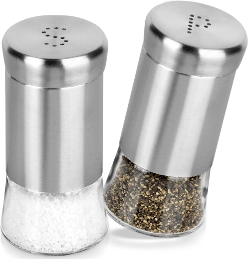 Üveg sótartó és borstartó 140 ml, 2 darabos készlet