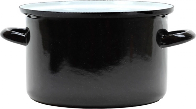 Zománcozott fazék BELIS Standard 22 cm, 4,5 l fedővel