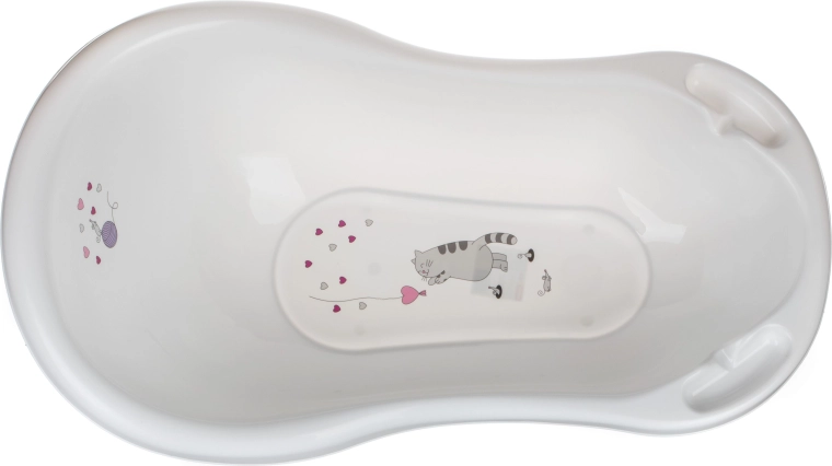 Játékos cicaminta elegáns fehérben