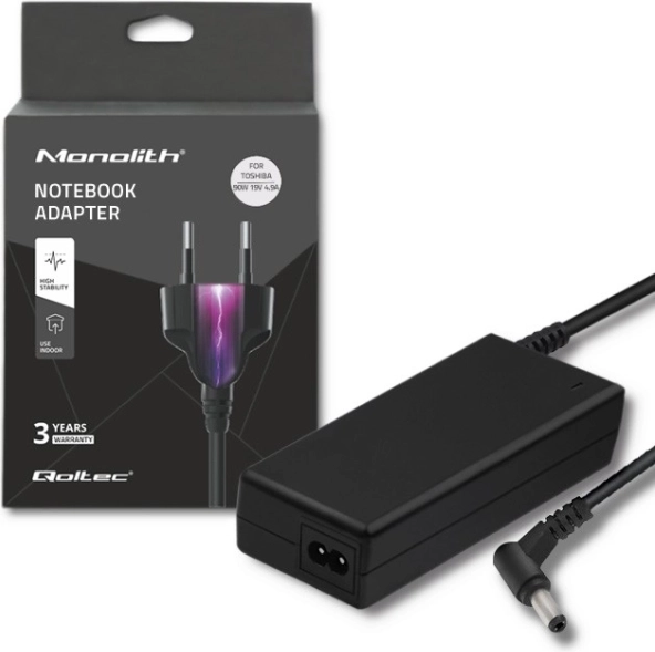 Toshiba laptopokhoz való hálózati adapter 90 W, 19 V, 4,74 A, csatlakozó 5.5 × 2.5 mm
