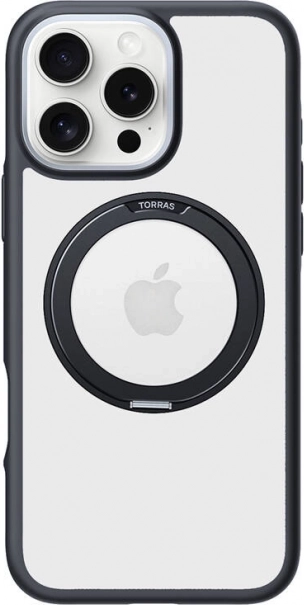 Torras Ostand R Fusion tok iPhone 16 Pro-hoz, fekete