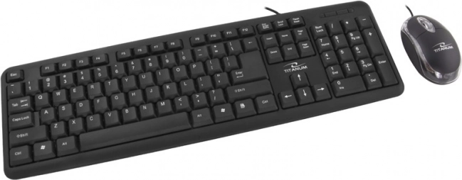 Titanum Salem TK106 vezetékes billentyűzet és egér USB