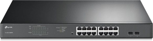 TP-Link JetStream Easy Smart PoE+ switch 16× Gigabit + 2× SFP