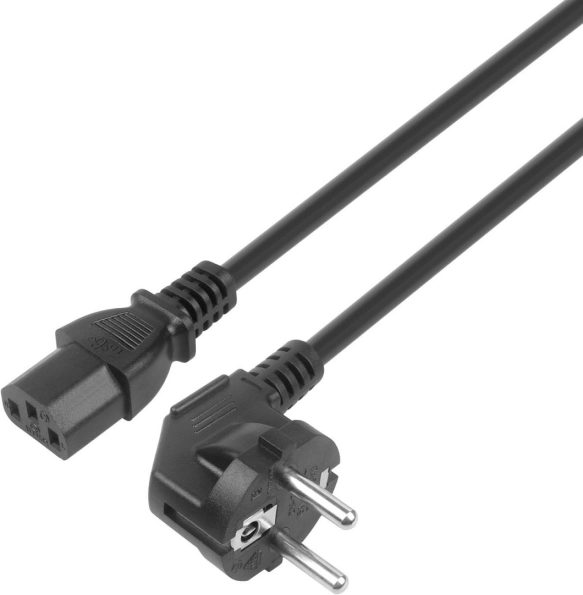 1,8 m-es IEC C13 tápkábel VDE tanúsítvánnyal