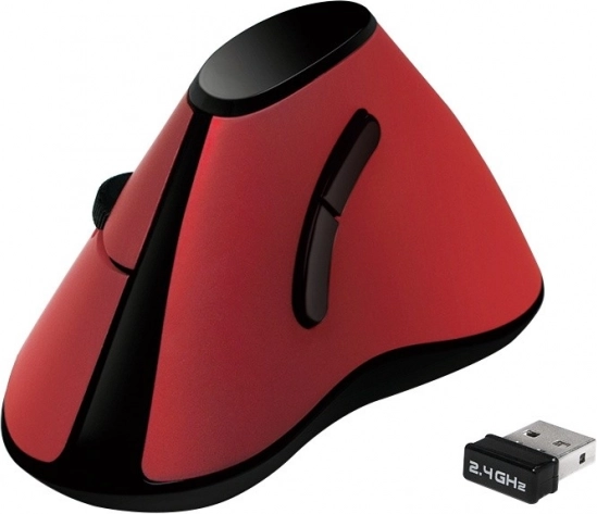 Ergonomikus vezeték nélküli függőleges egér USB 2.4GHz