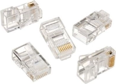 RJ45 hálózati csatlakozó tömör érhez (100 db)