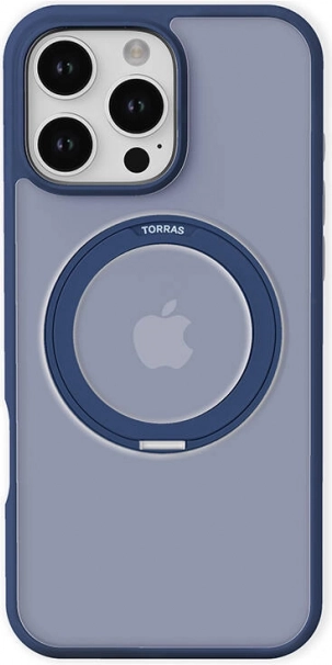 Torras Ostand Pro védőtok MagSafe gyűrűvel iPhone 16 Pro-hoz – kék