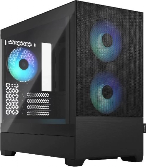 Számítógépház Pop Mini Air RGB fekete TG átlátszó