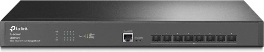 TP-Link 8 portos kezelt kapcsoló SFP+