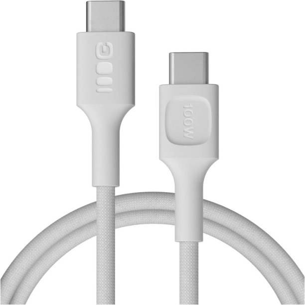 USB-C kábel PowerStream 100W 1,2m fehér fonott