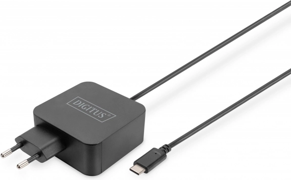Hálózati USB‑C PD 3.0 65 W töltő beépített 1,2 m kábellel, fekete