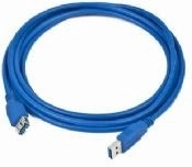 USB 3.0 AM–AF hosszabbító kábel, 3 m, kék