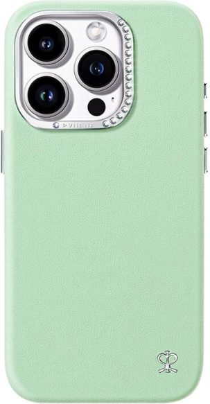 Joyroom csillagmintás tok iPhone 15 Pro-hoz zöld színben