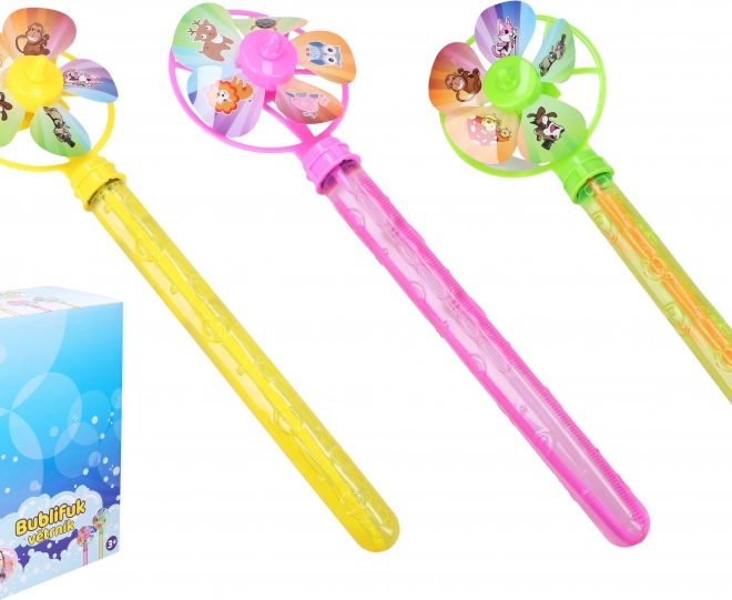 Buborékfújó szélforgóval 76 ml, 34 cm – cseh csomagolás