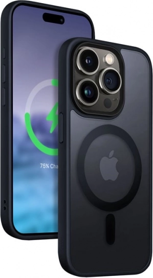 mágneses hibrid frost mag tok iPhone 15 Pro Maxhoz, sötétkék