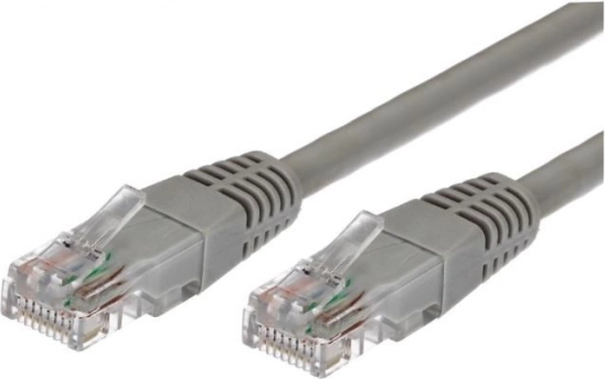 Patchcord kábel kategória 5e RJ45 UTP 2m szürke - csomagolás 10 db