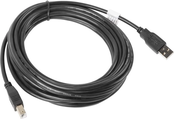 USB 2.0 AM–BM kábel 5 m fekete