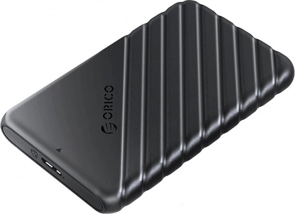 Orico 25PW1 külső ház 2,5" HDD/SSD-hez, USB 3.0 5 Gb/s, USB‑A – Micro‑B, fekete