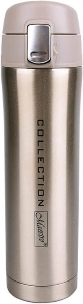 MAESTRO 450 ml termoszbögre rozsdamentes acélból, arany