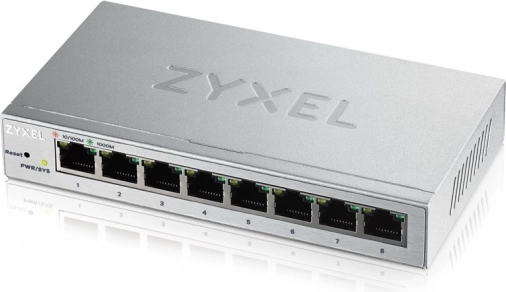 Zyxel 8 portos gigabites, weben menedzselhető switch