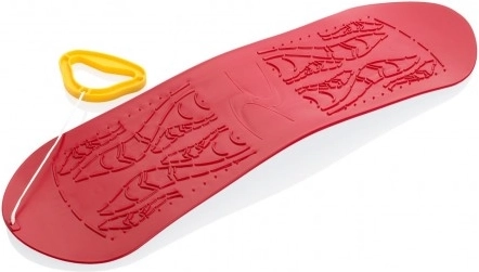 Gyermek műanyag snowboard 70 cm piros