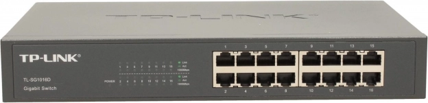 Gigabites switch 16× RJ45, asztali, L2