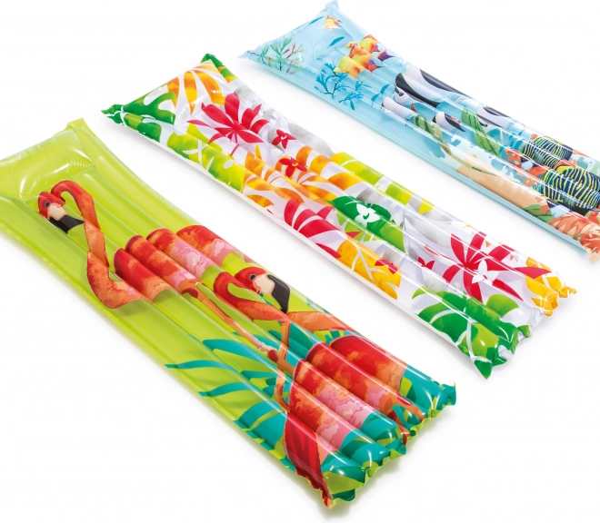 Felfújható hawaii matrac trópusi mintával