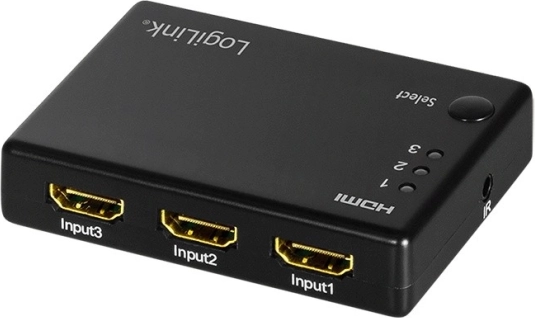 HDMI kapcsoló 3x1 távirányítóval, 1080p/60 Hz