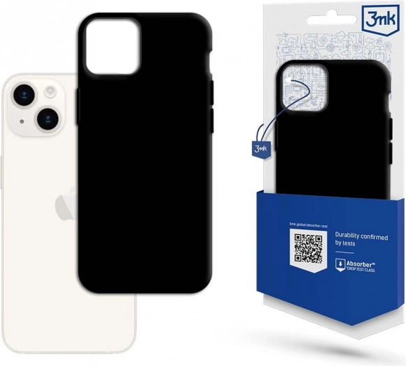 Matt tok iPhone 15 Plus 6,7 hüvelyk fekete