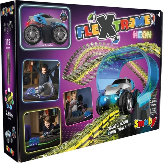 Smoby Flextreme Neon induló versenypálya autóval