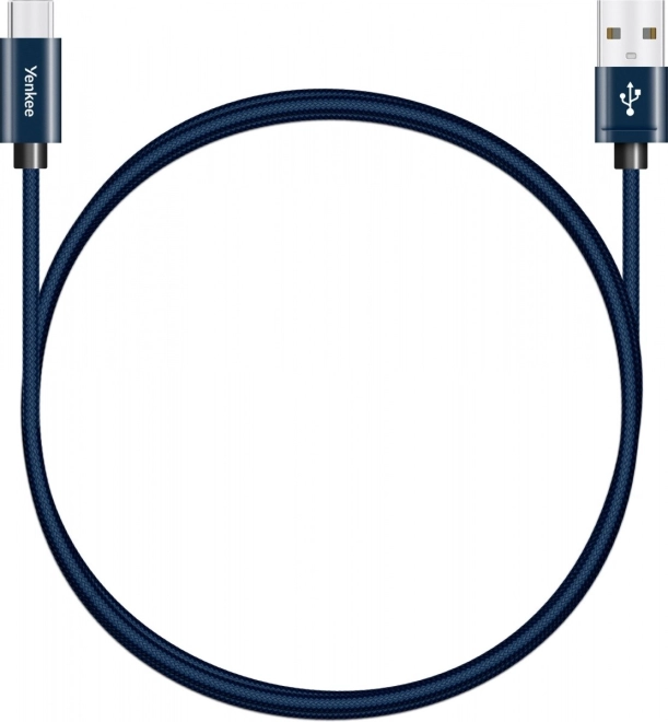 Textil USB-A 2.0 / USB‑C kábel 2 m – 3 A gyorstöltés és 480 Mb/s adatátvitel