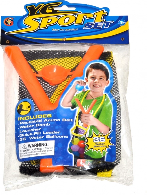 Csúzli vízibombákkal, 36 db