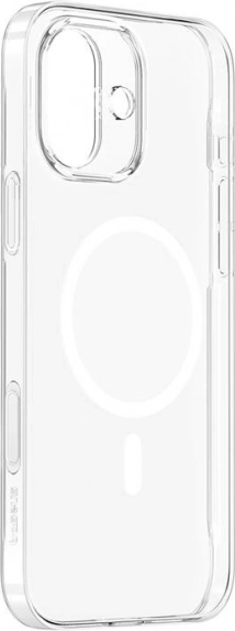 Baseus mágneses TouchButton tok iPhone 16-hoz (átlátszó)