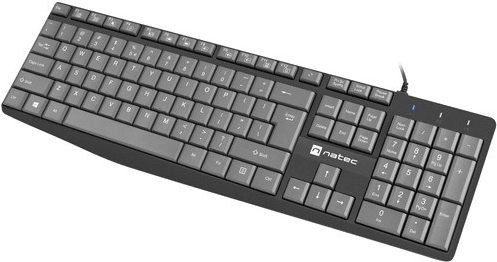 Klaviatúra Natec Nautilus US Slim 1,8m fekete-szürke