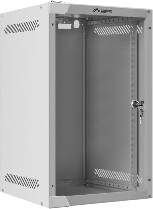 Falra szerelhető 10″ rack szekrény, 9U, 280 × 310 mm, szürke, LANBERG